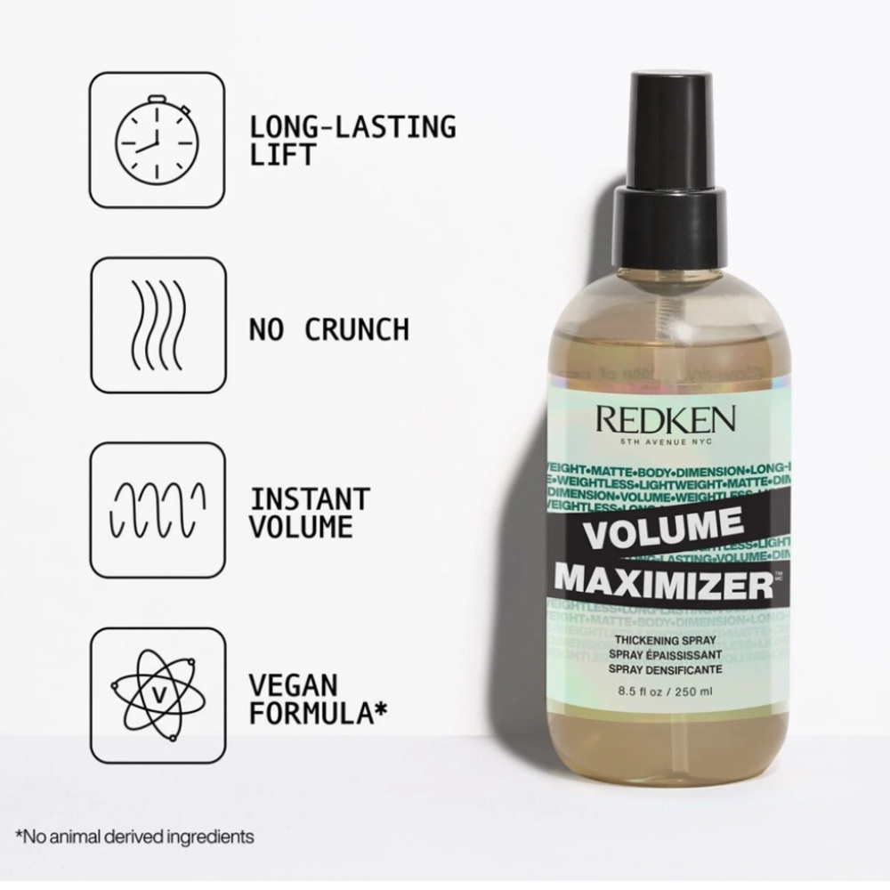 Redken VOLUME MAXIMIZER Lightweight Volumizing Spray for Thicker Looking Hair
